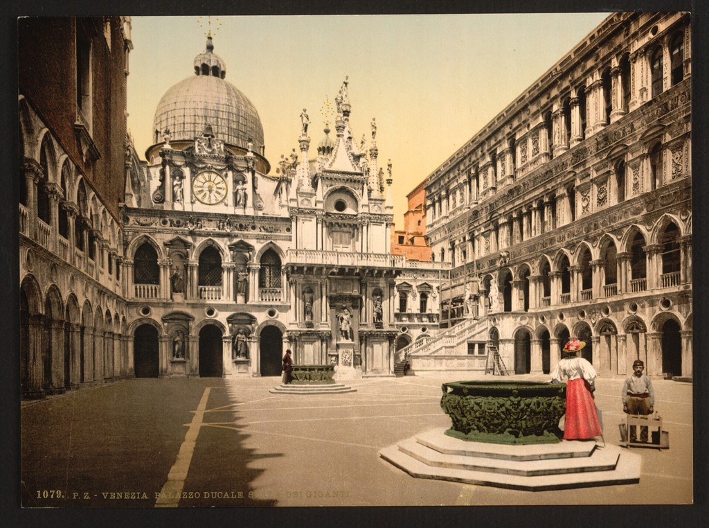 Interior of the Doges' Palace, with the Giant's Staircase