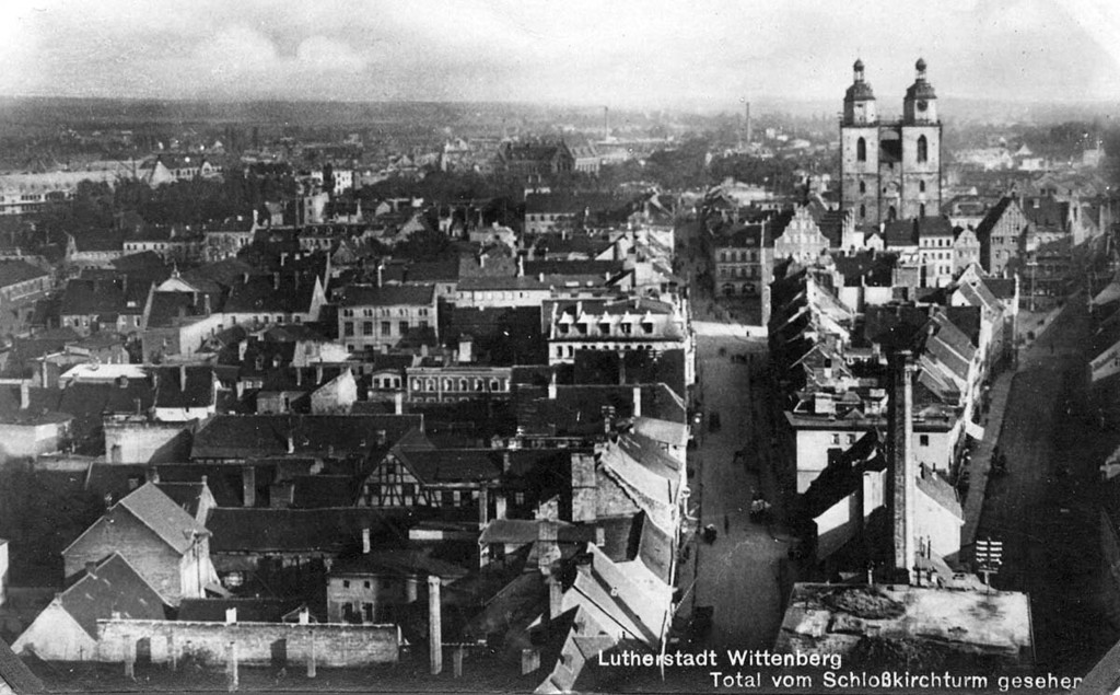 Wittenberg. Blick vom Schloßkirchturm