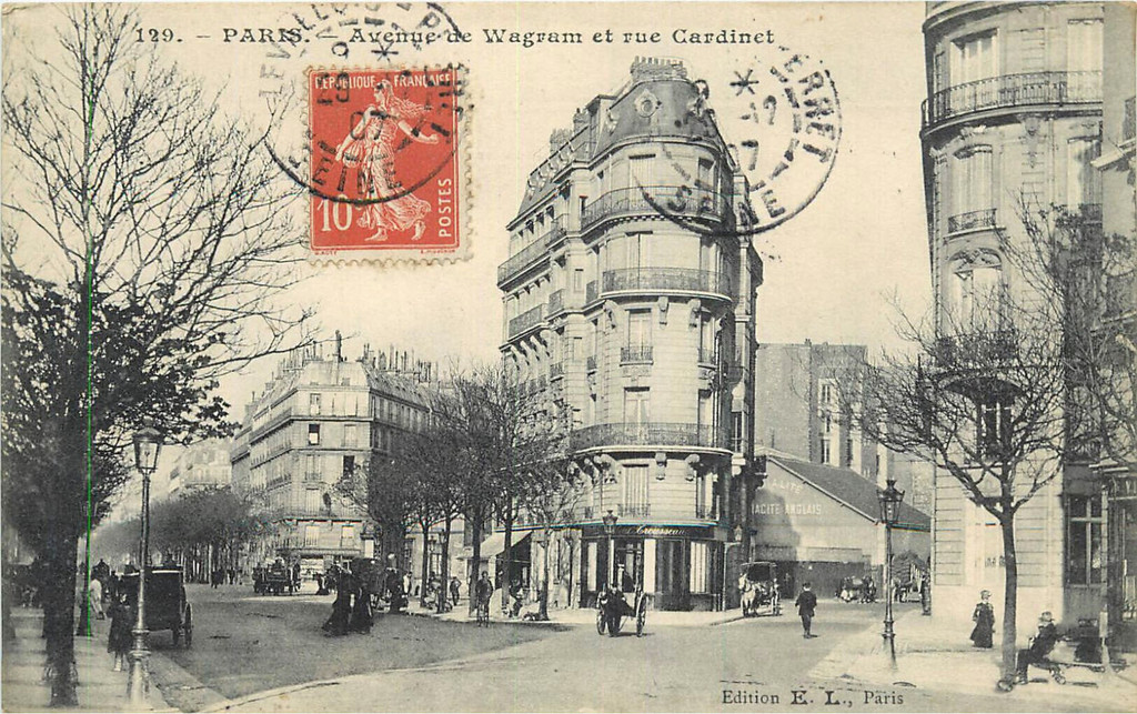 Avenue de Wagram et rue Cardinet