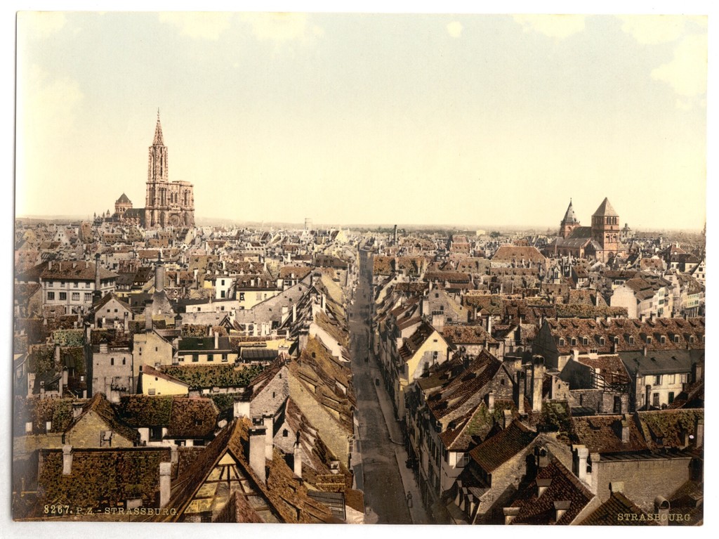 Strassburg, general view. alsace Lorraine