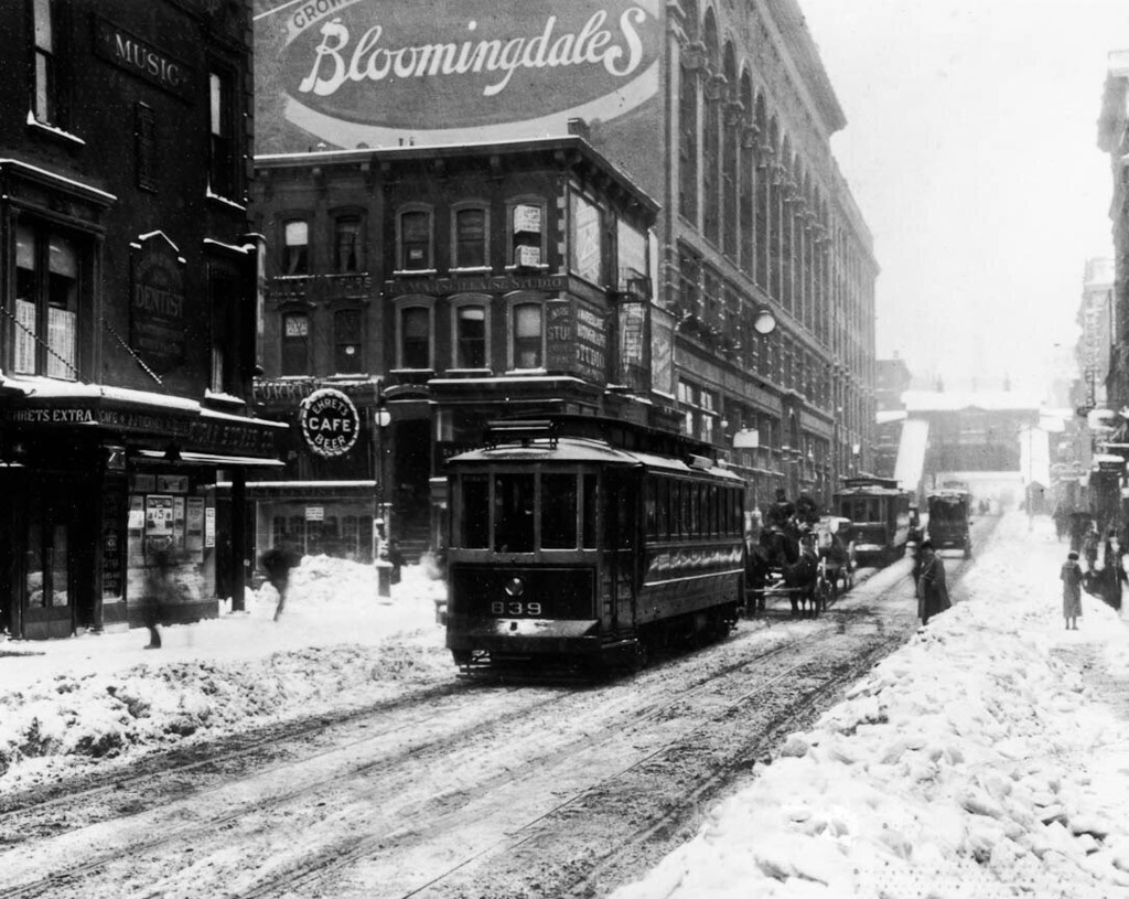 Bloomingdale's in the Snow NYC