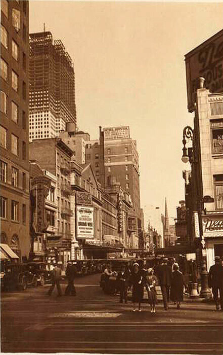 48th Street, north side, east from Seventh Avenue