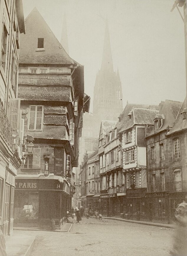 Quimper's rue de Kéréon at the corner of the rue des Boucheries