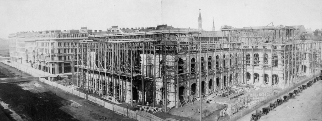 Vienna State Opera House under construction