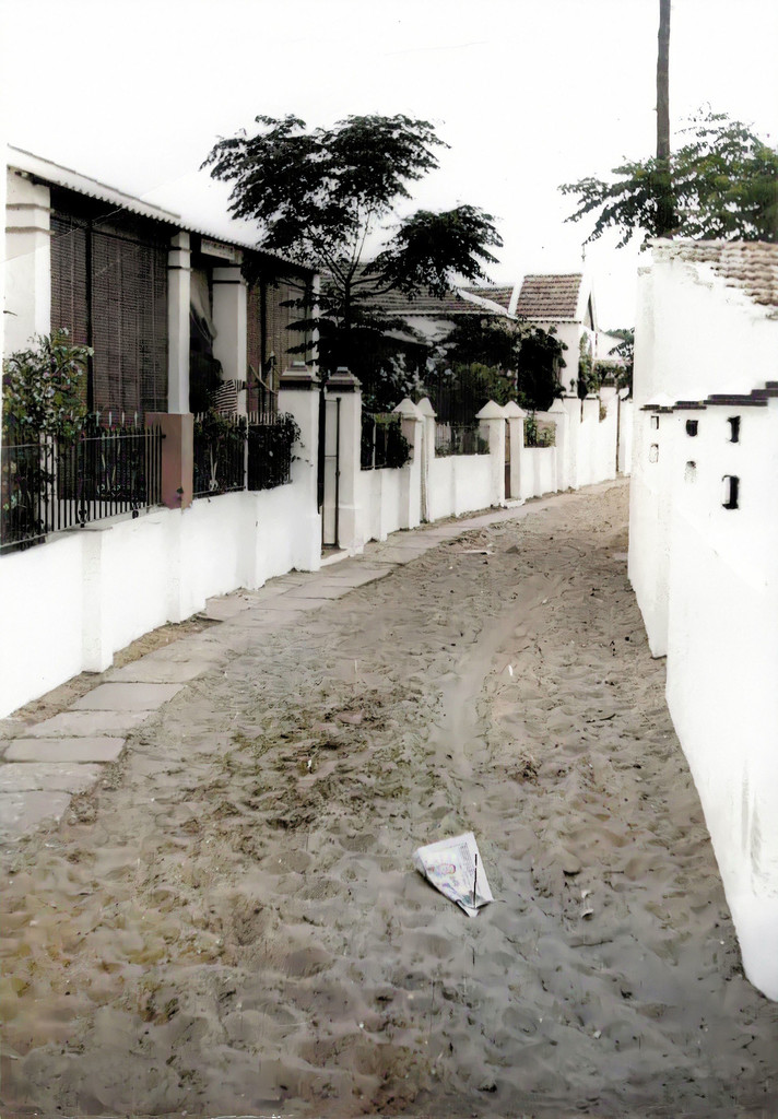 Calle Cisne. Punta Umbría. Julio 1966.
