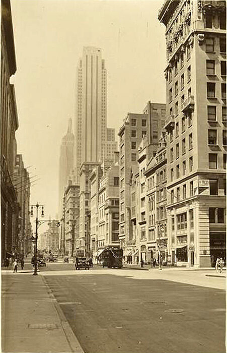 South on Fifth Avenue from S.E. corner of 48th Street. June 28th 1951