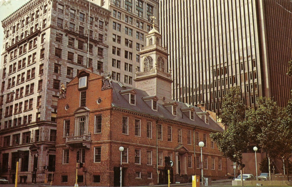 Boston. The Old State House, on the Freedom Trail