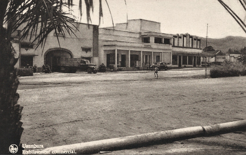 L'avenue de la poste et le magasin Old East à Usumbura