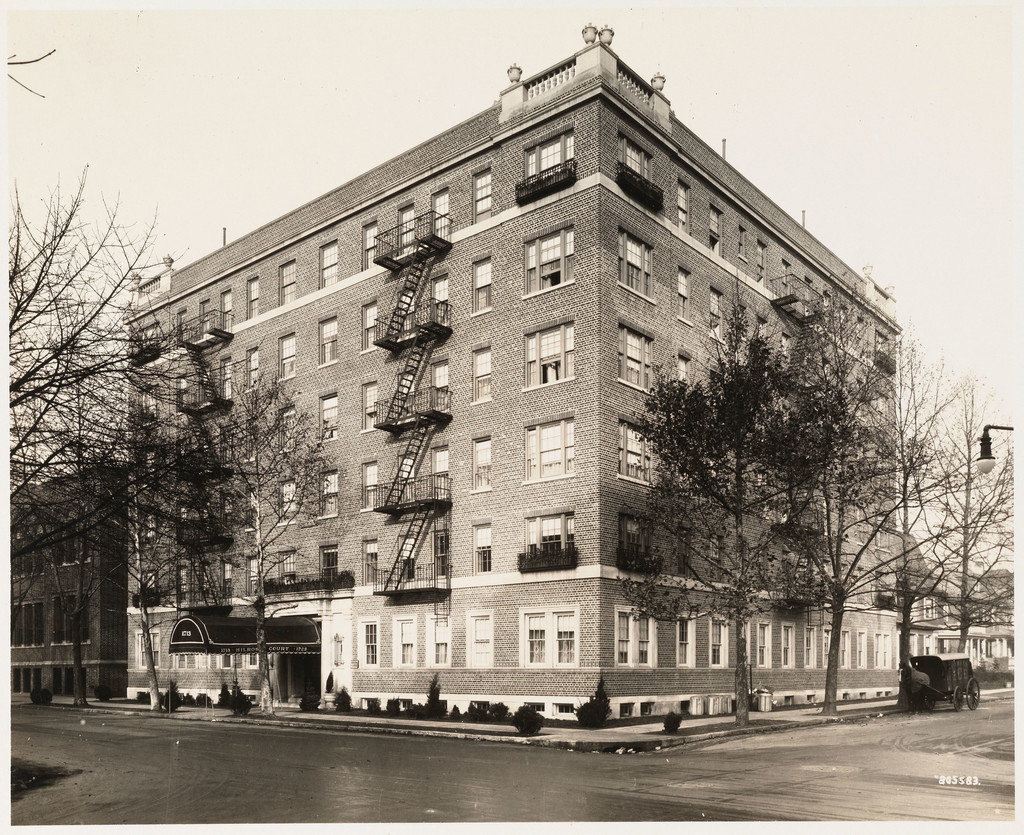 1713 Beverly Road at East 18th Street. Hilrose Court apartments