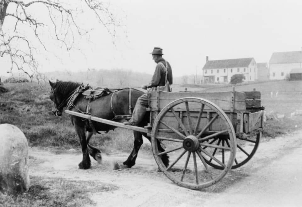 One of Locke brothers at their farm
