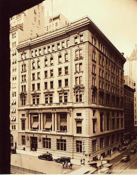 500 Park Avenue, south west corner of 59th Street, showing the Hall of New York Board of Education