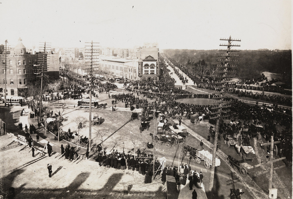 Columbus Circle, Groundbreaking ceremony, 1892