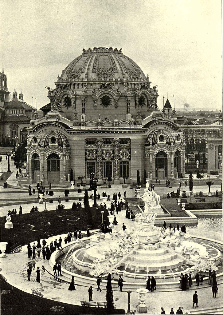 The Pan-American Exposition. The Fountain of Abundance in front of the Temple of Music