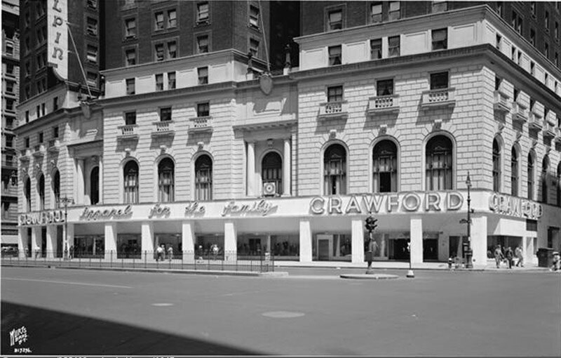 33rd Street and Broadway. Crawford Store at Hotel McAlpin, general view.