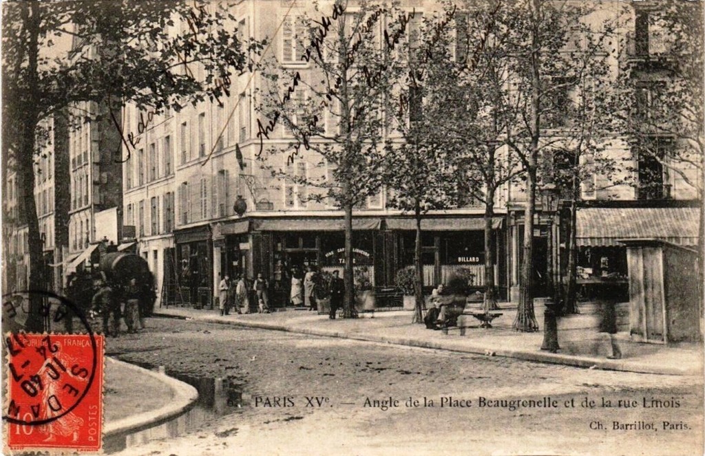 Angle de la Place Beaugrenelle et de la rue Linois