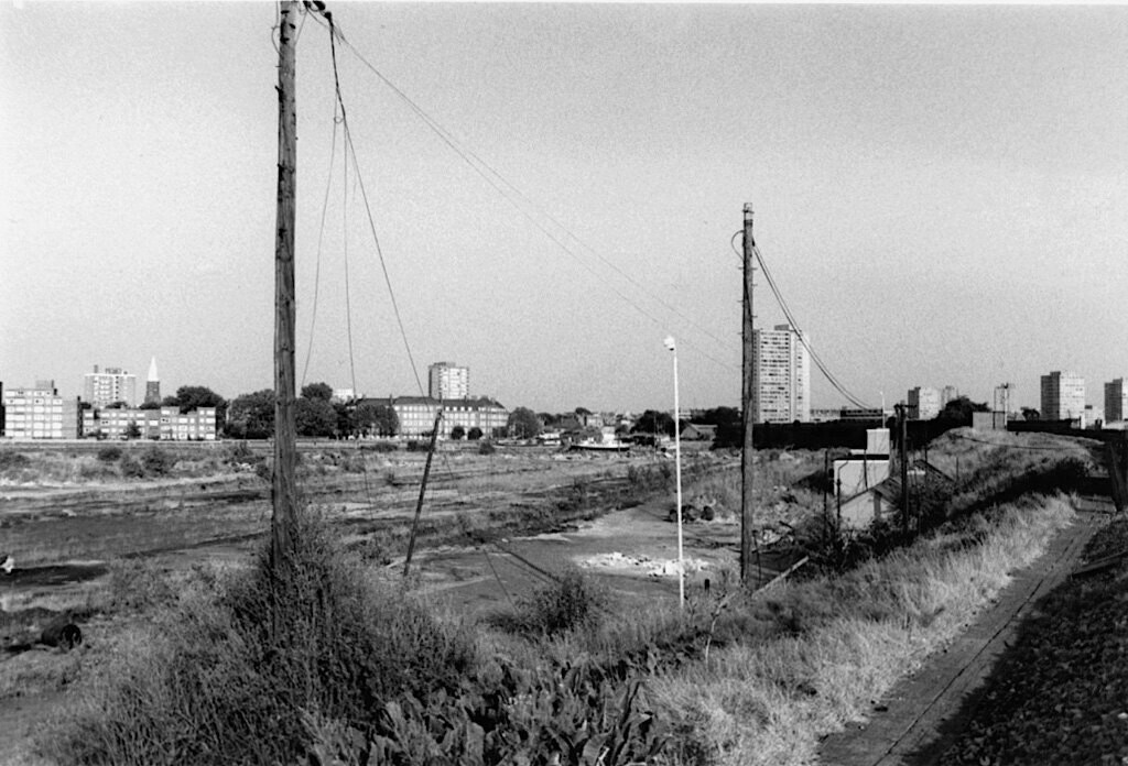 Semi-abandoned railway yard at Chelsea Waterfront