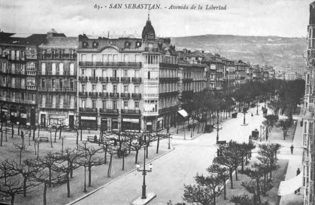 Avenida de la Libertad en San Sebastián