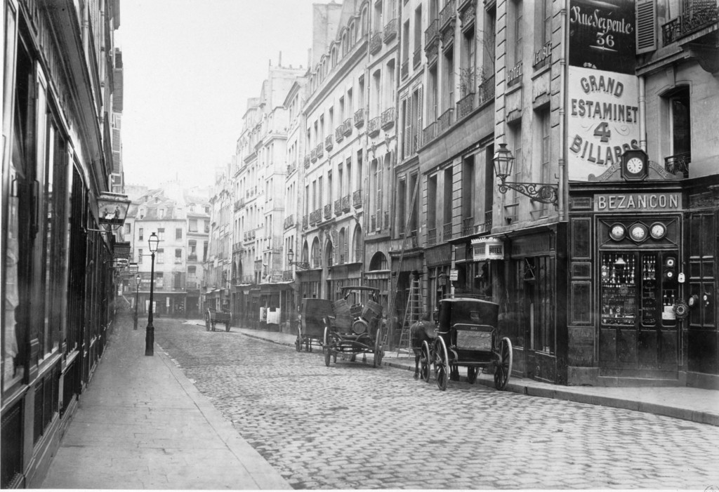 Rue de La Harpe, vue prise du boulevard Saint-Germain