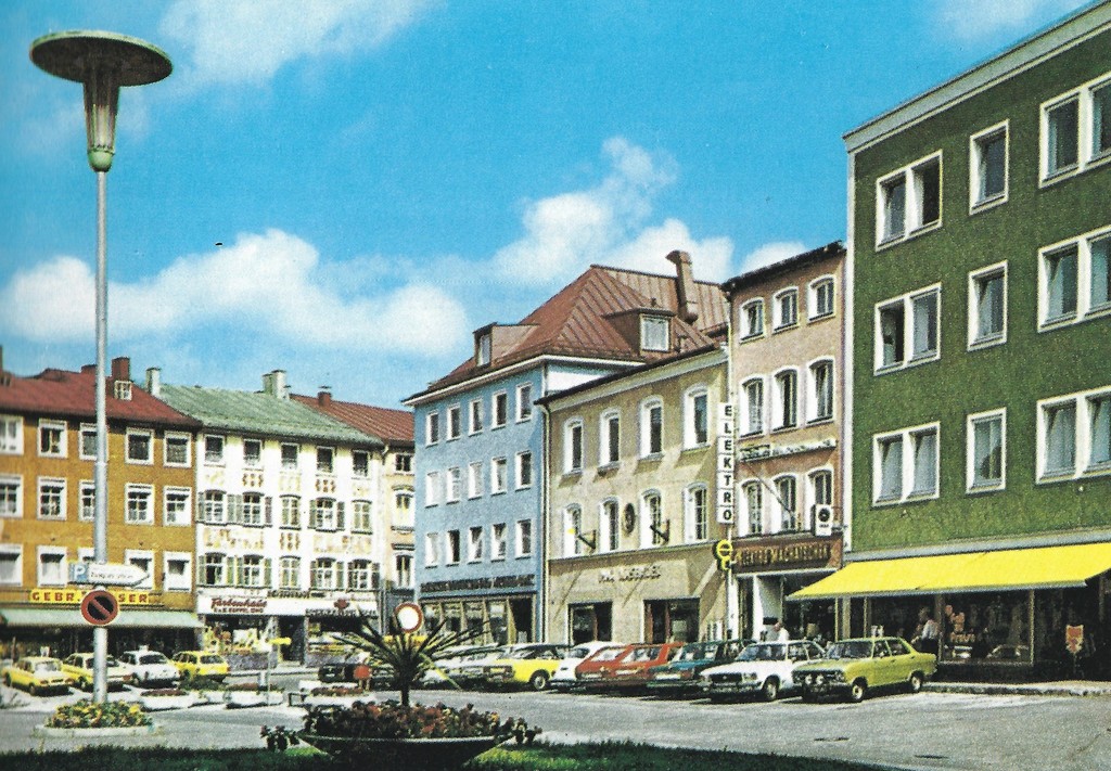Stadtplatz Traunstein Ansichtskarte