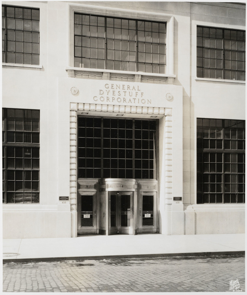 435 Hudson Street. General Dyestuff Corporation Building. Main Entrance
