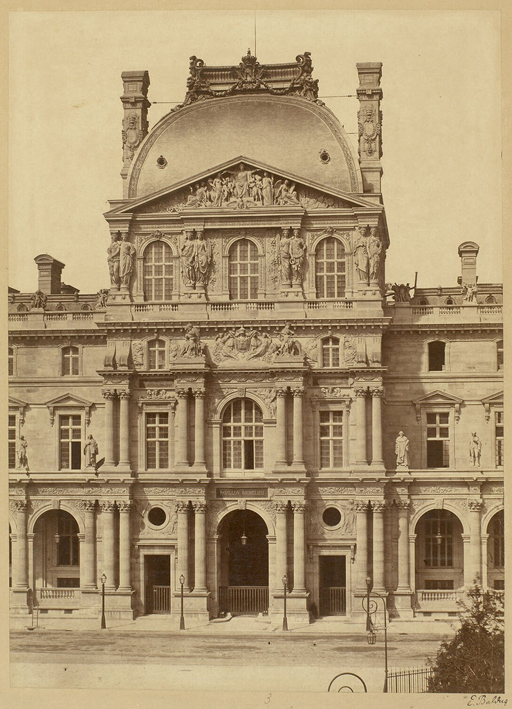 La construction du Nouveau Louvre: pavillon Richelieu