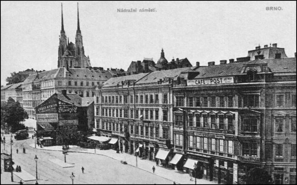 Brno, Pohled od nádraží k ulici Bašty