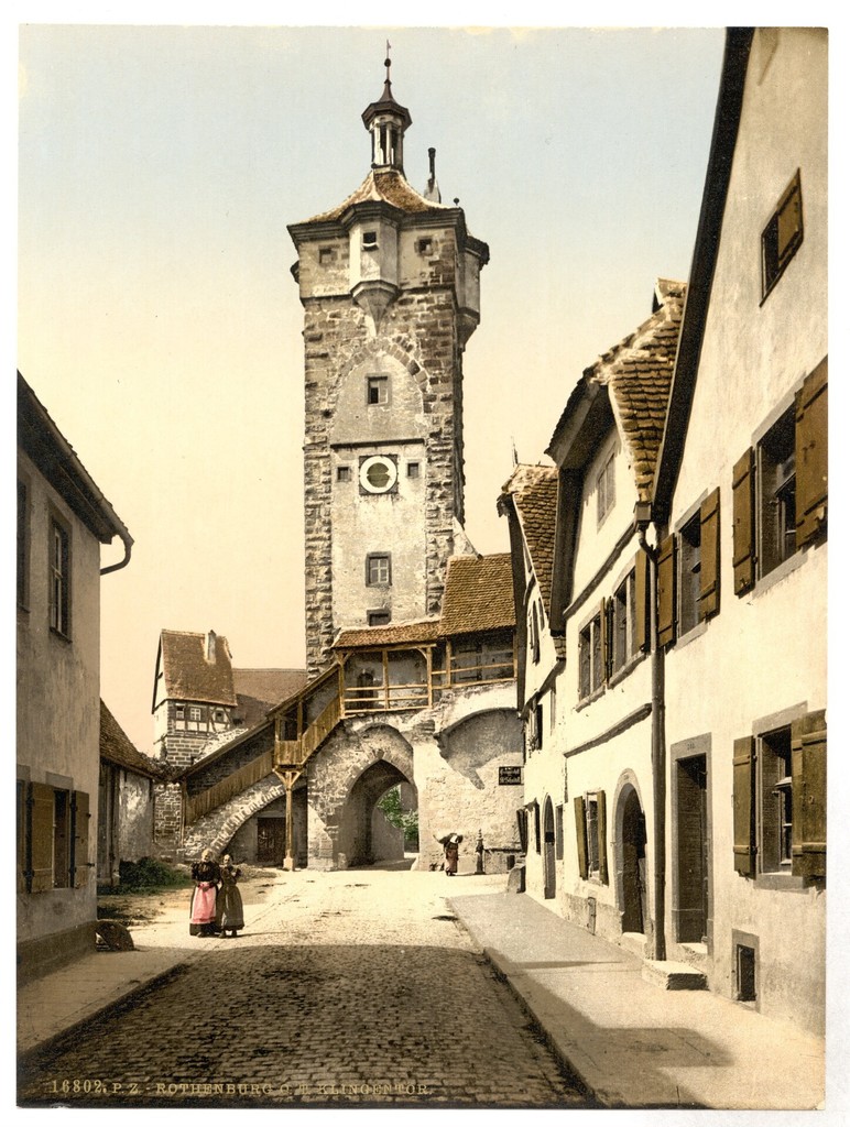 Bell tower (Klingen Tor). Rothenburg ob der Tauber, Bavaria