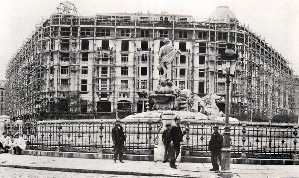 Construcción del Hotel Palace de Madrid