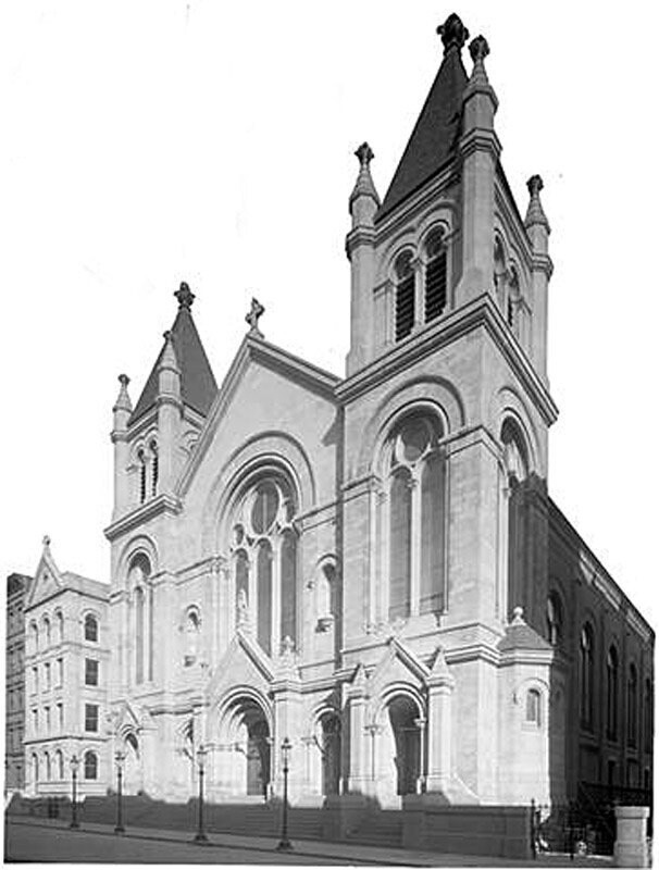 East 117th Street. St. Paul's Roman Catholic Church.