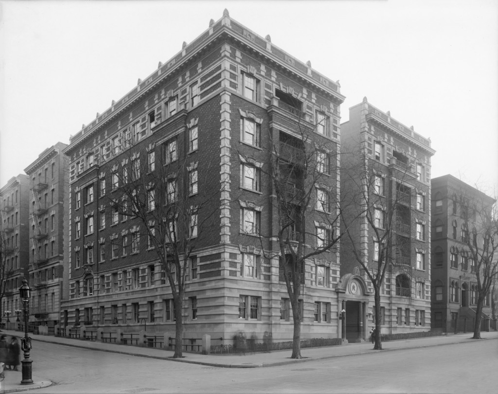 Broadway at the corner of West 156th Street. Audubon Park apartments