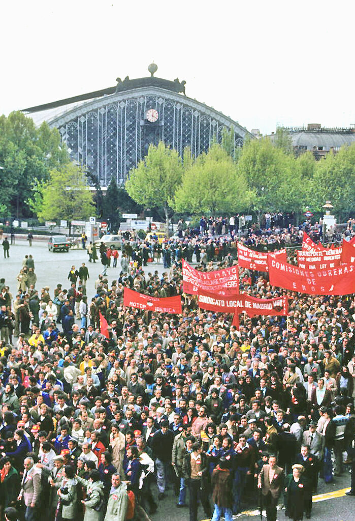 Manifestación del 1º de Mayo en la Plaza del Emperador Carlos V