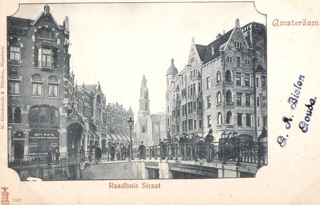 Raadhuisstraat gezien vanaf de Herengracht naar Westerkerk