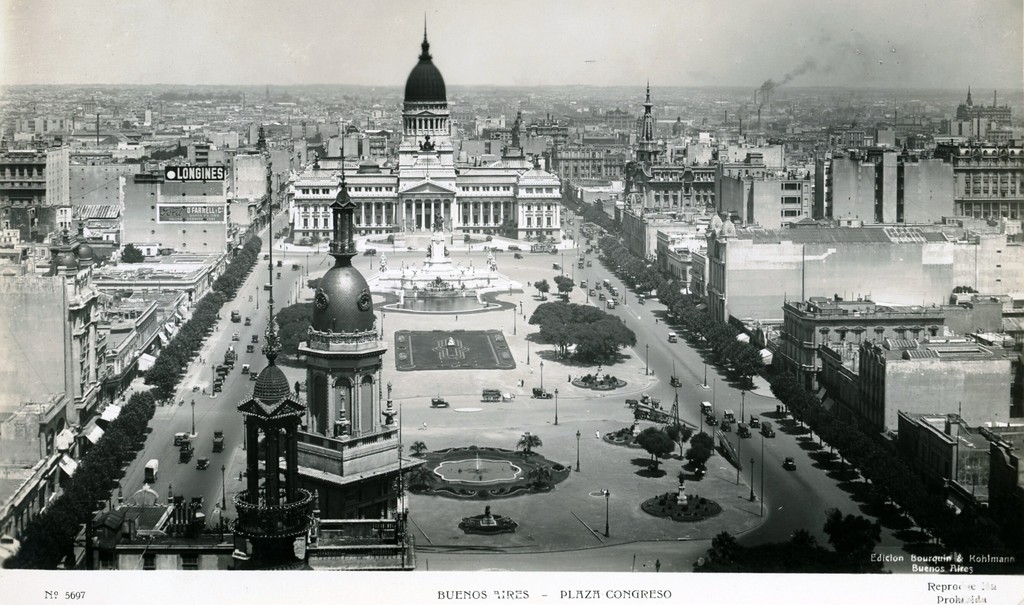 Plaza del Congreso y alrededores, tomada desde el Palacio Barolo