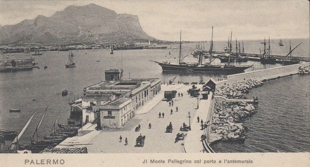 Palermo, Monte Pellegrino col Porto e l'Antemurale
