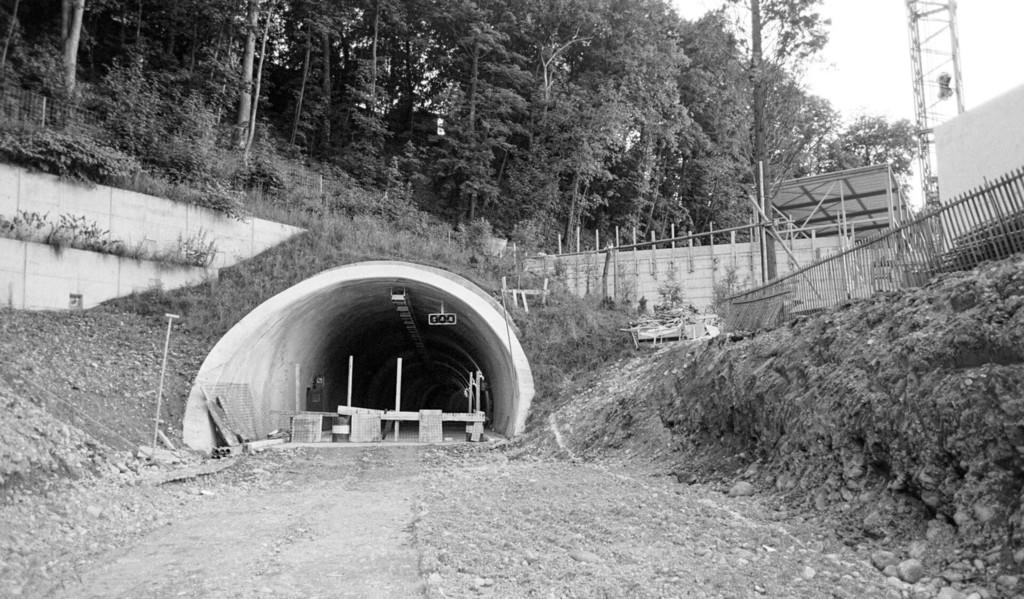Le Tunnel de Carouge en construction