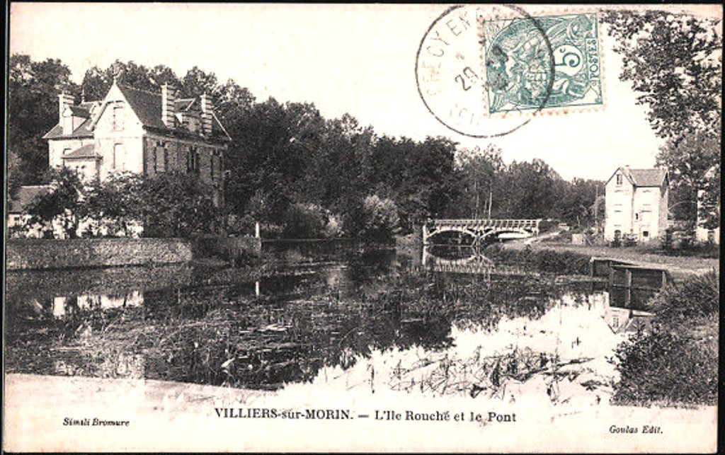Villiers-sur-Morin. L'Île Rouché et le pont