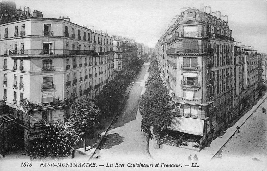 Les rues Caulaincourt et Francoeur