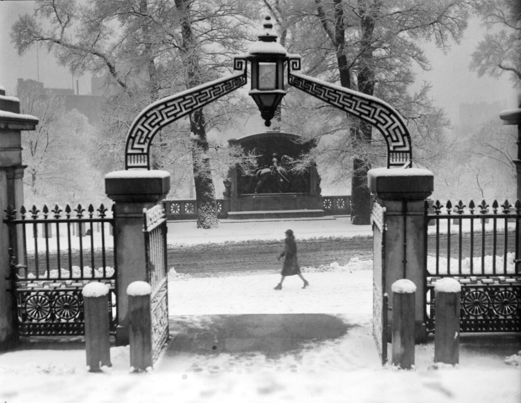 State House Gateway after a Snowstorm