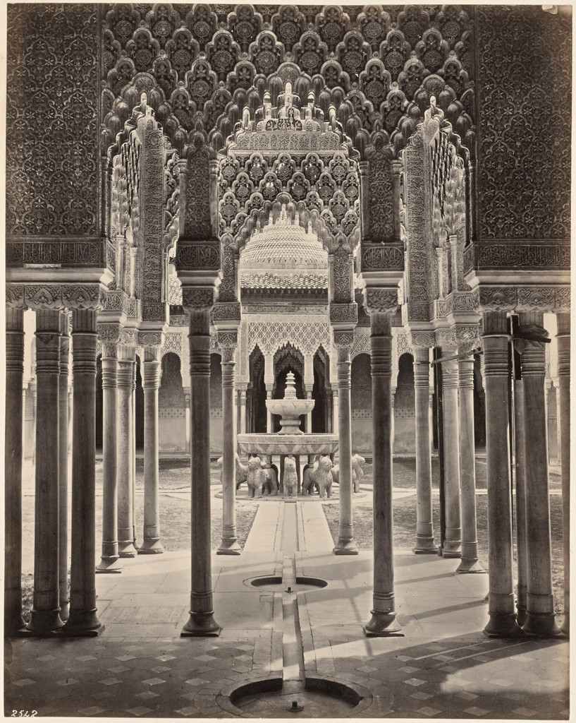 Ganada. Alhambra, Vista general del Patio de los Leones