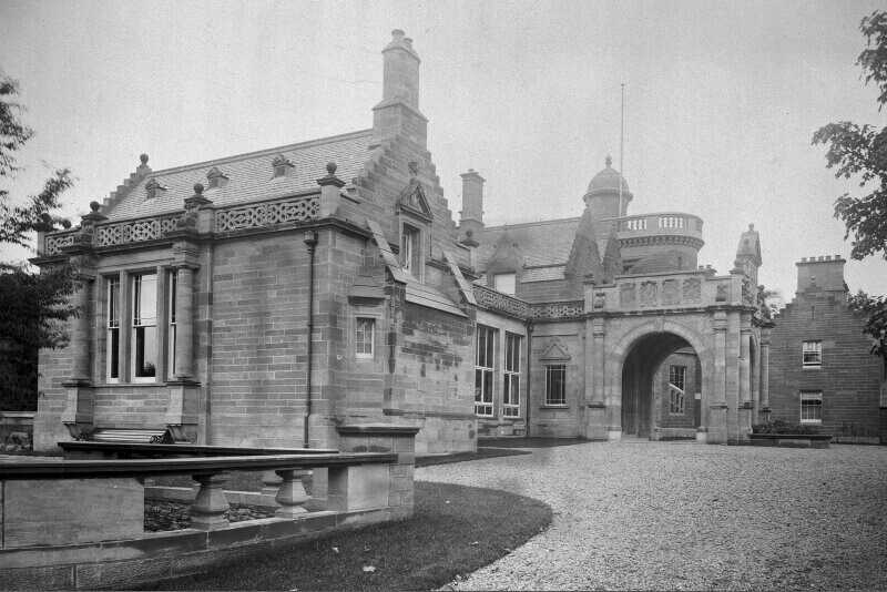 Auchterarder House General view of entrance front