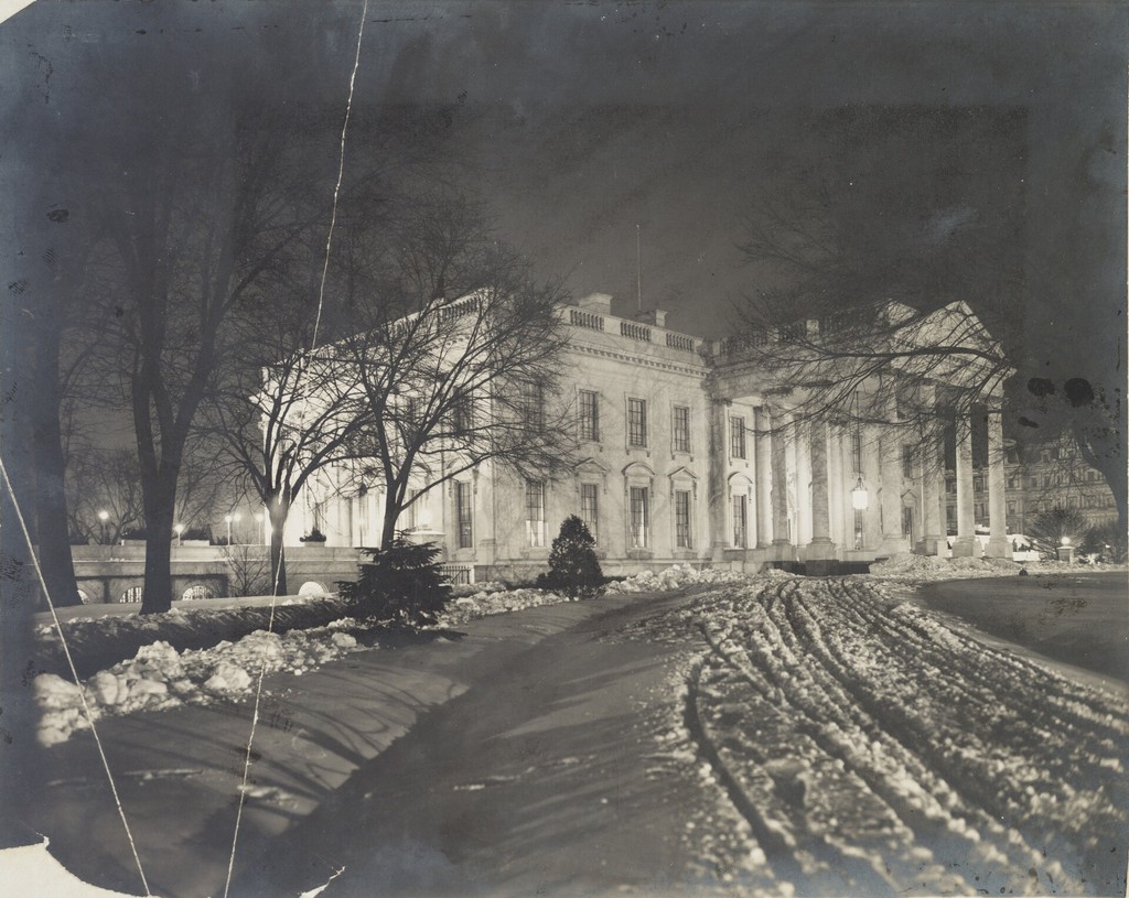 The White House by night
