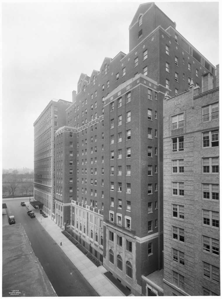 98th Street and 5th Avenue. School of Nursing, Mt. Sinai Hospital. Exterior from east