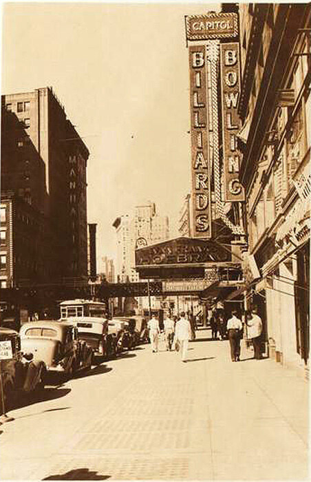 Broadway at the S.E. corner of 53rd Street. February 19, 1933