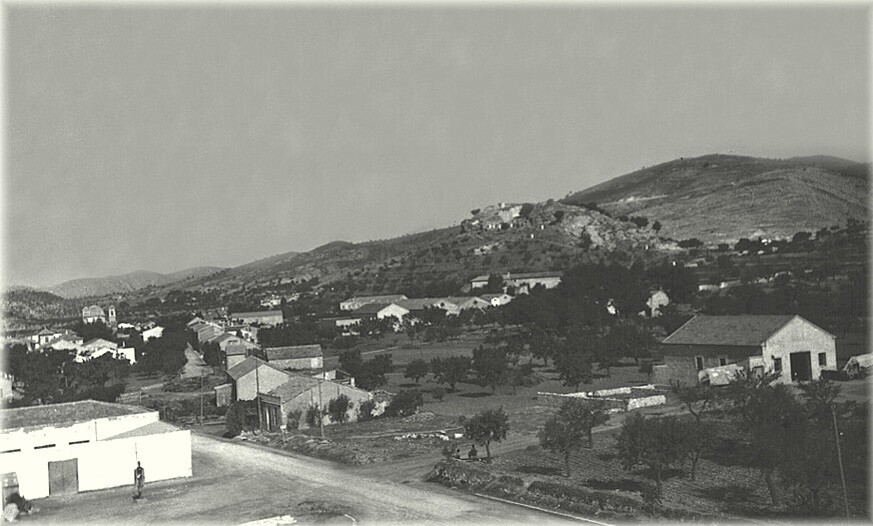Vista parcial de Ibi, años 50