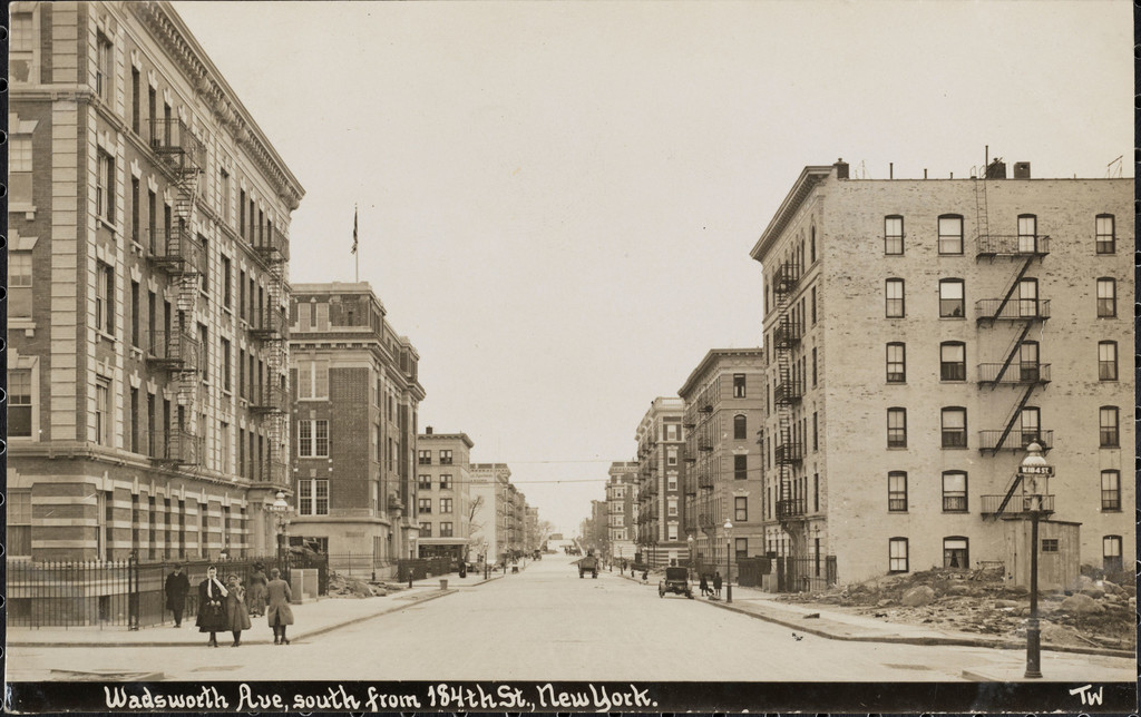 Wadsworth Avenue, south from 184th Street