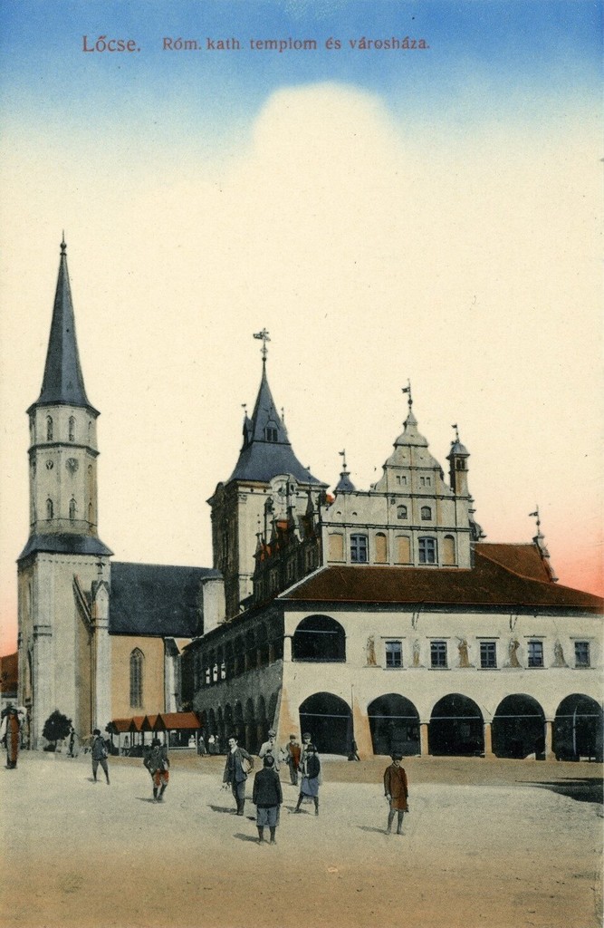 Levoča. Námestie Majstra Pavla, Historická radnica, Bazilika sv. Jakuba