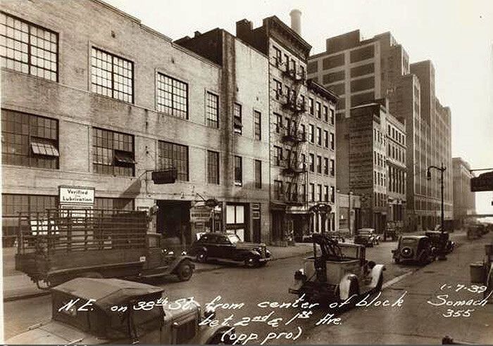 E. 38th Street, north side, east from a point to the east of Second Avenue