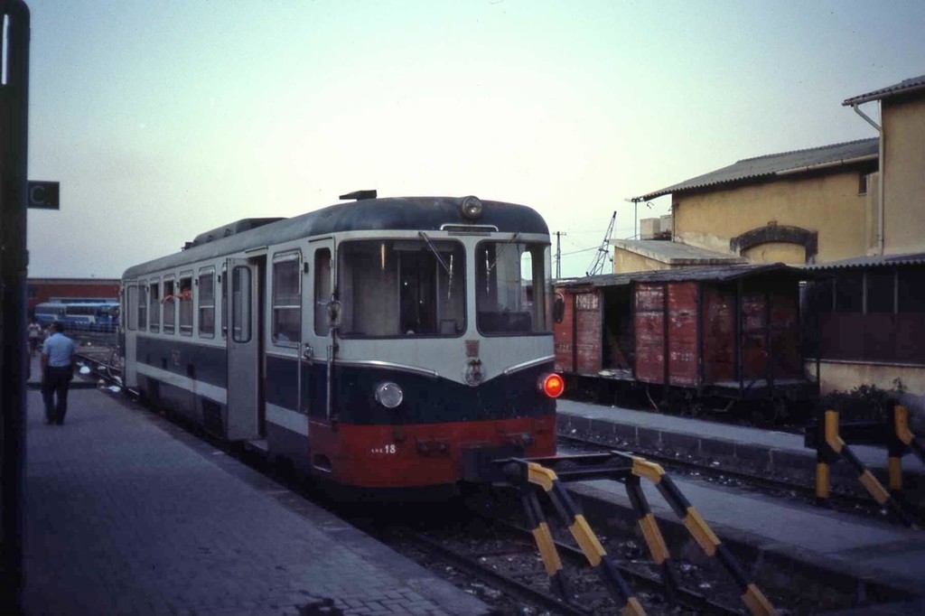 Old terminal station of the FCE in Catania in 1984