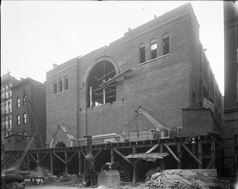 East 104th Street. St. Lucy's Church, construction.