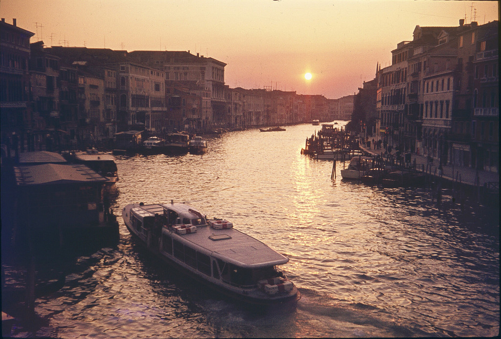 Sunset in Venice.